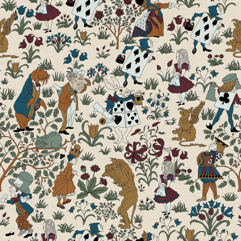 ALICE IN WONDERLAND Wallpaper Sample - Achillea