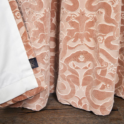 ANACONDA Velvet Curtain - Dusky Pink secondary image