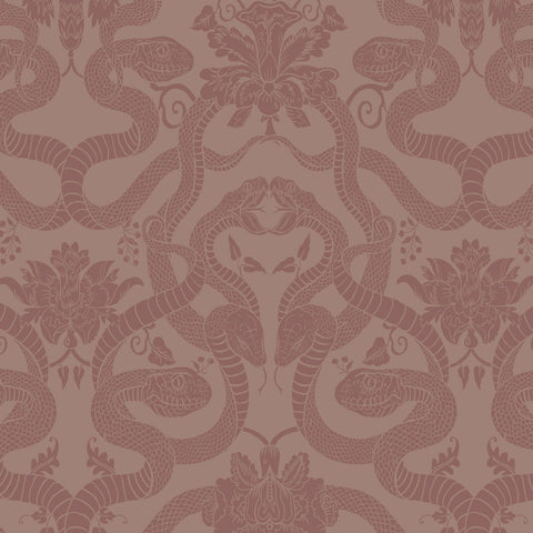 ANACONDA Traditional Wallpaper - Dusky Pink Sample