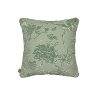 ARTEMIS Medium Cut-Velvet Cushion - Eucalyptus