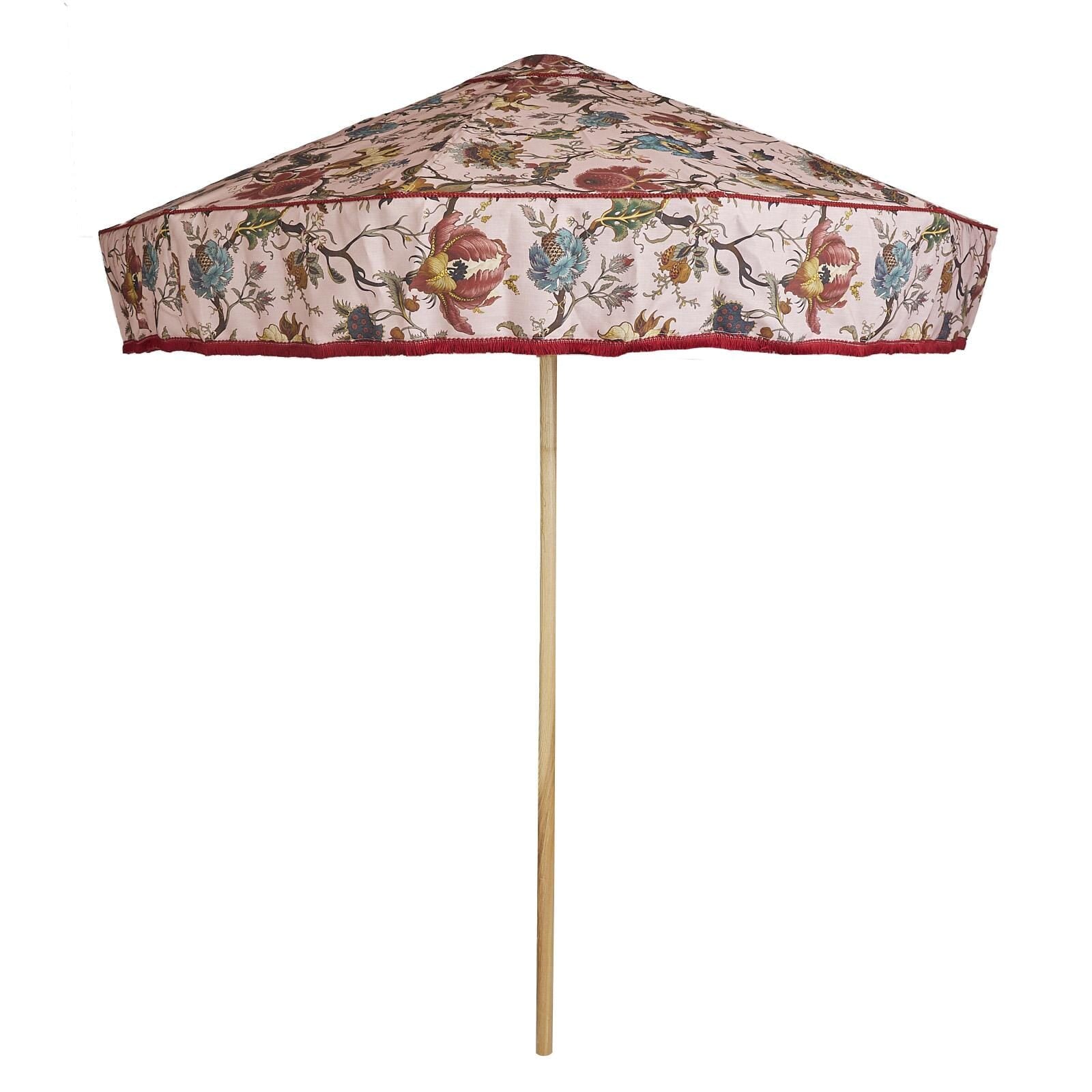 floral print patio umbrella House of Hackney Pink Floral ARTEMIS