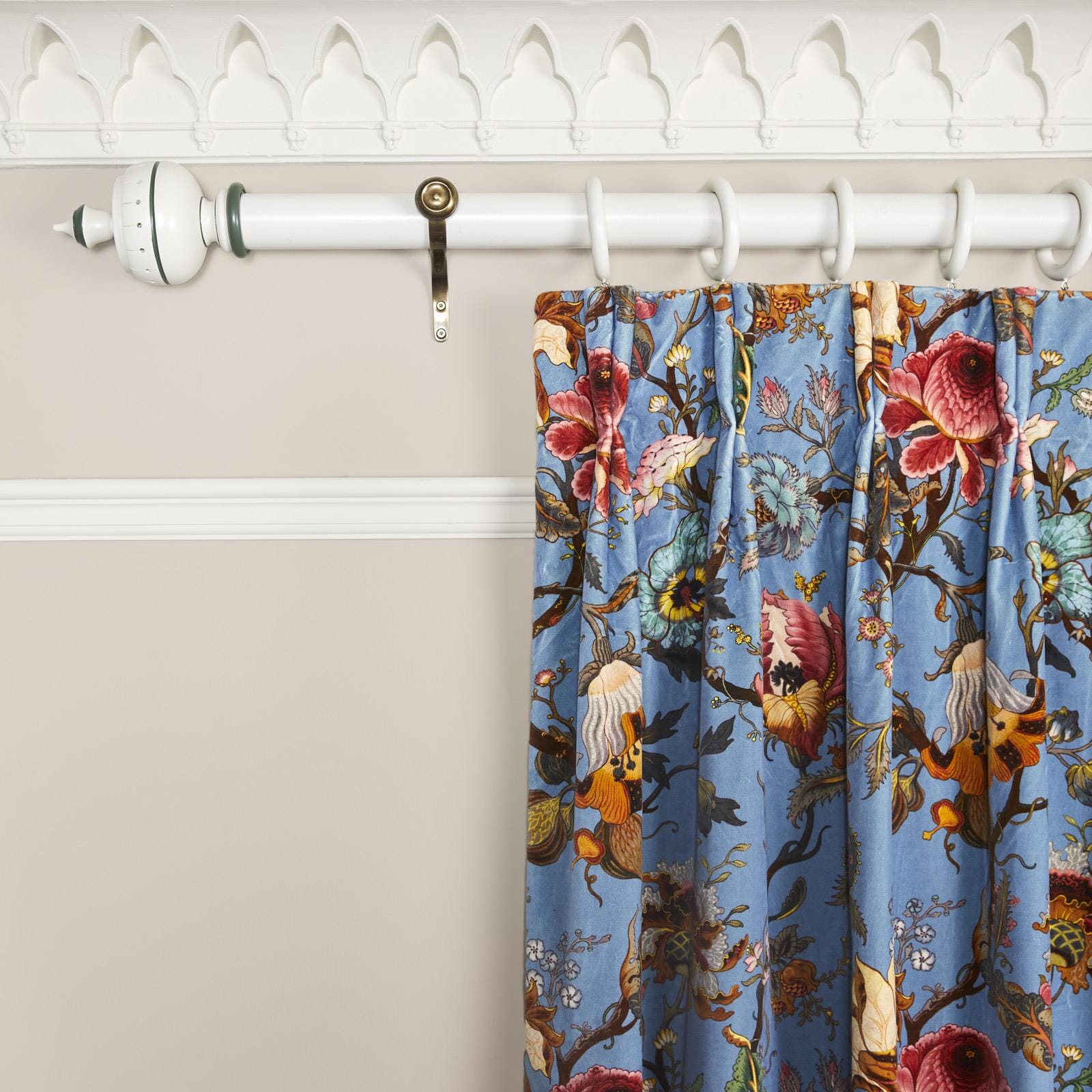 ARTEMIS Velvet Curtain - Azure