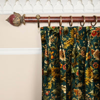 AVALON Velvet Curtain - Petrol