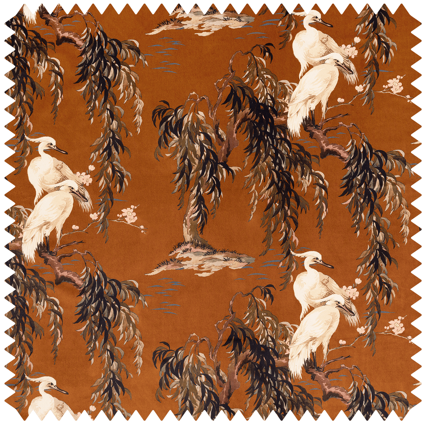 velvet tobacco Vintage Tin -pipe/cigar "america's Smoothest Smoke" and the tile pattern repeat is W 66.4cm x H 60.4cm House of Hackney Brown Animal