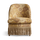CASPAR Linen Fireplace Pull-up Chair - Ginger