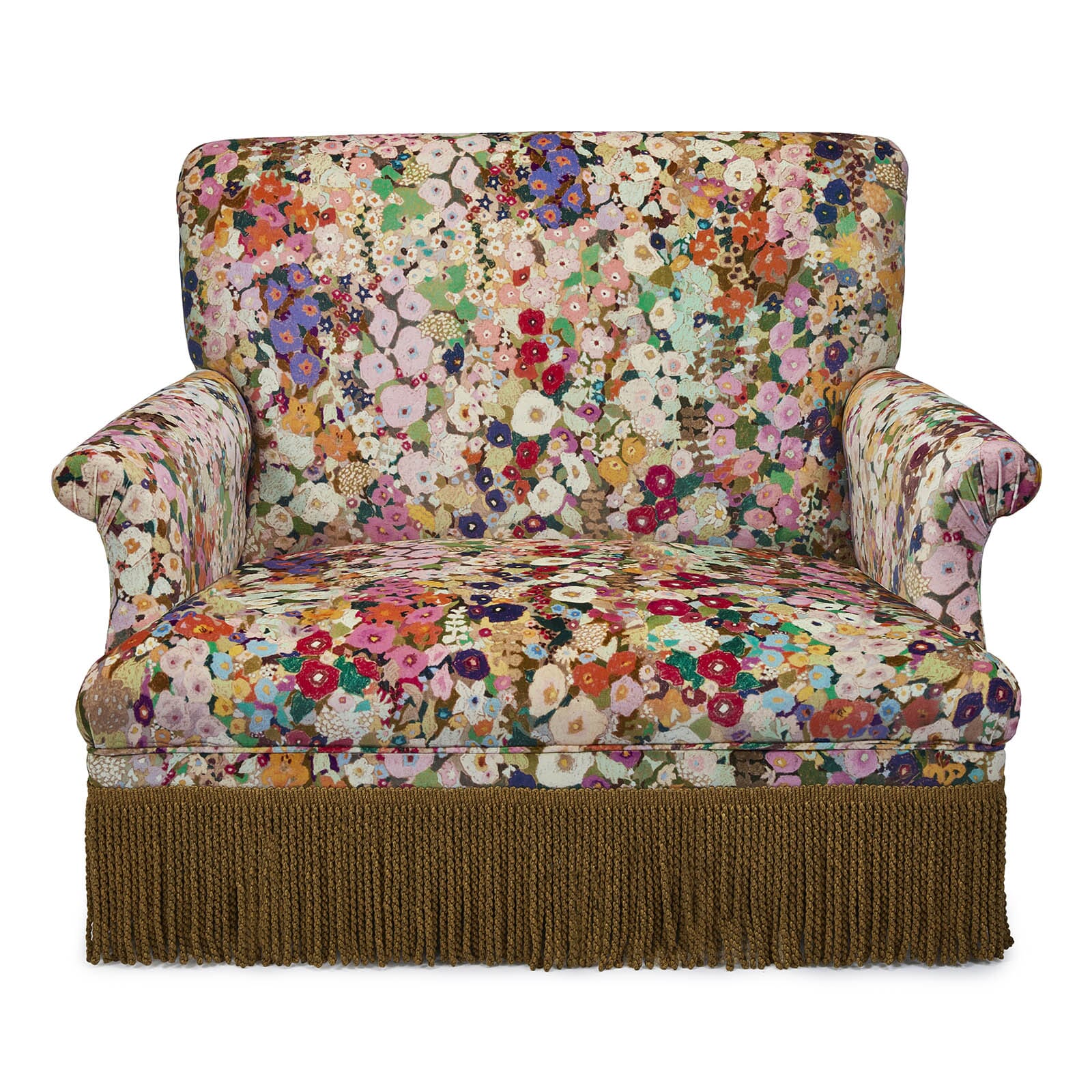 HOLLYHOCKS Velvet Loveseat - Spring