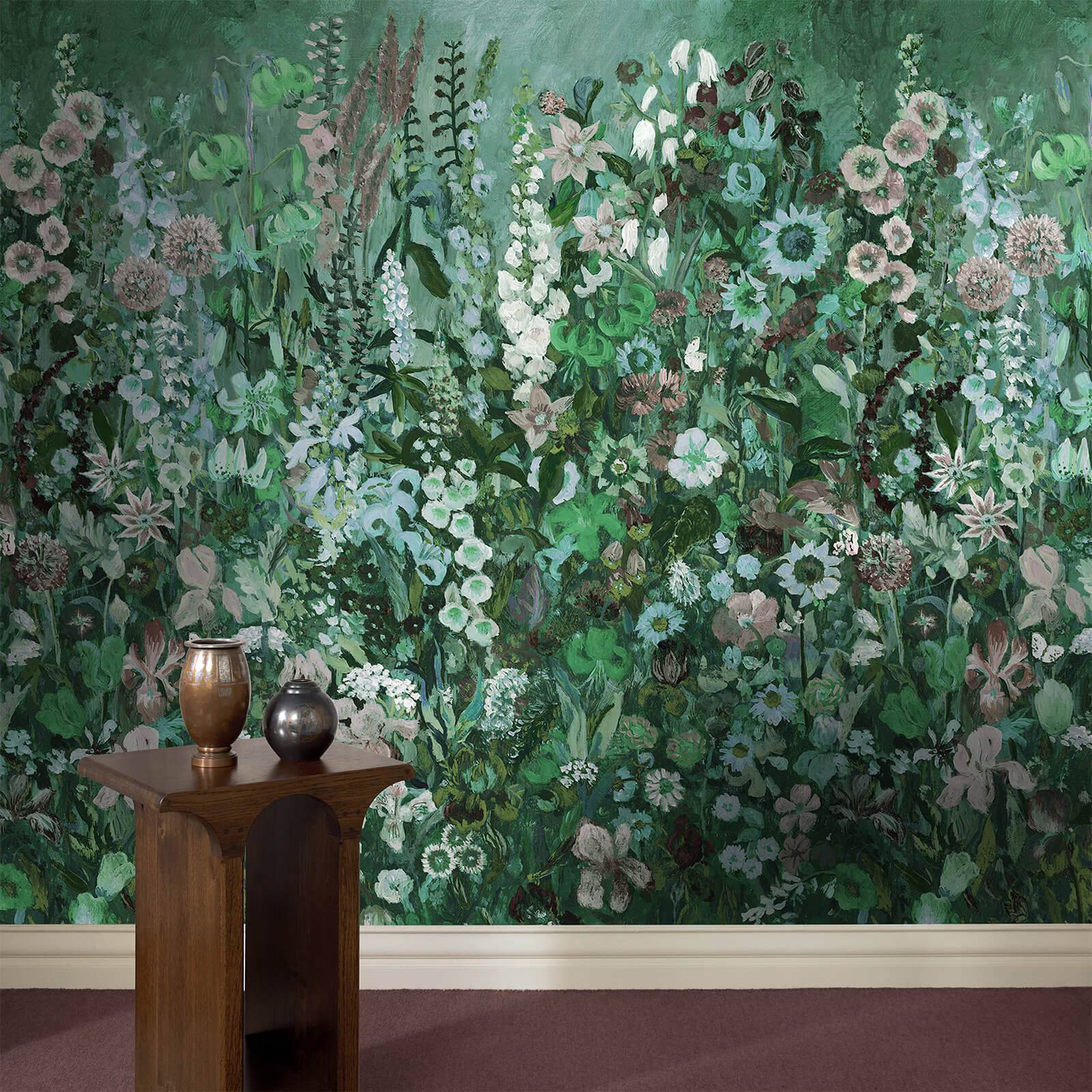 FLORIBUNDA MAGNA Wallpaper - Verde