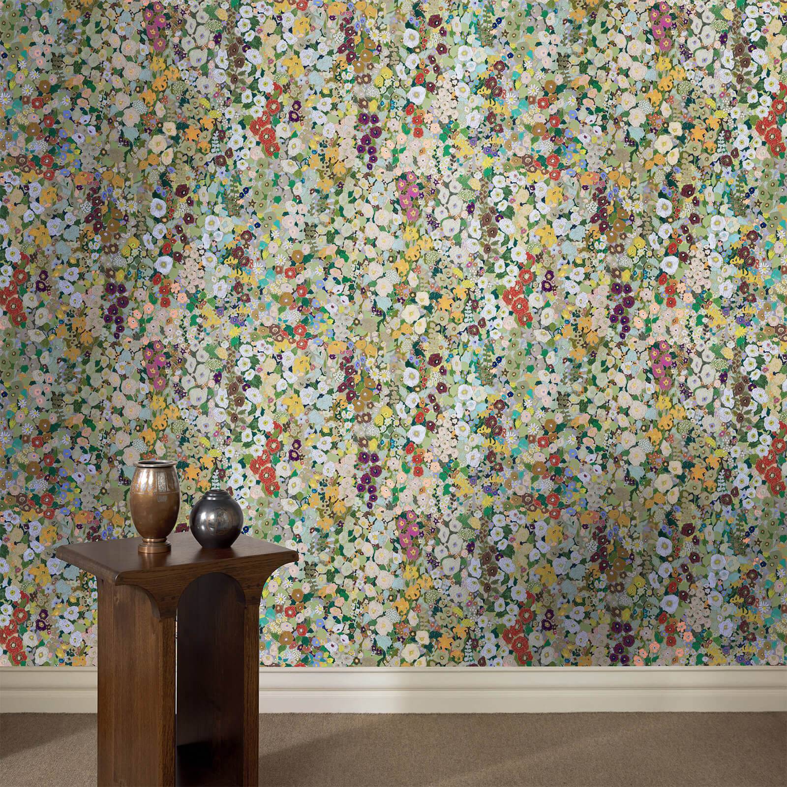 HOLLYHOCKS Wallpaper - Summer