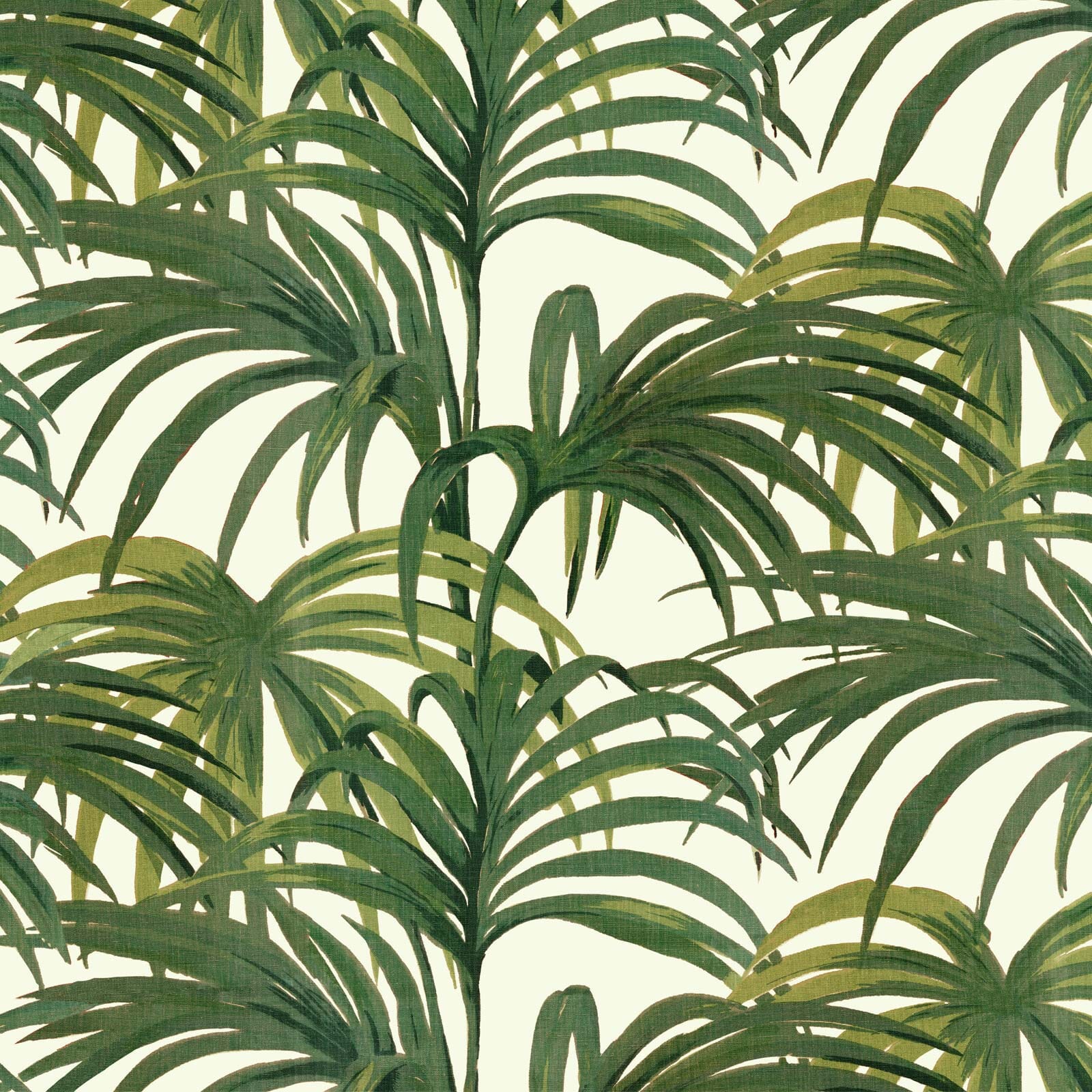 PALMERAL Wallpaper - Off White & Green
