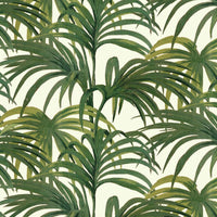 PALMERAL Wallpaper - Off White & Green