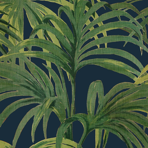 PALMERAL Wallpaper - Midnight Green MAGNA - Sample