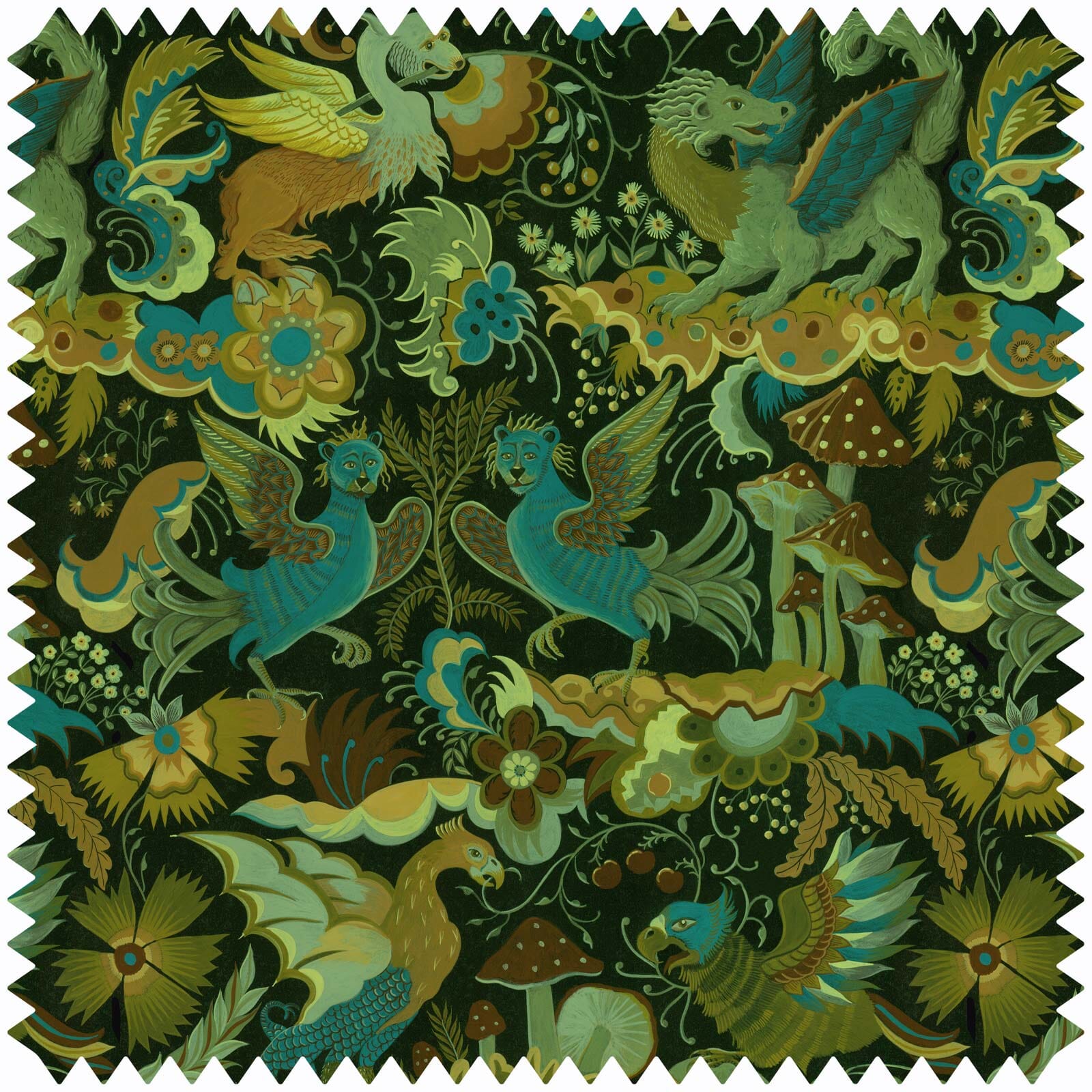 PHANTASIA Velvet - Emerald Green Sample