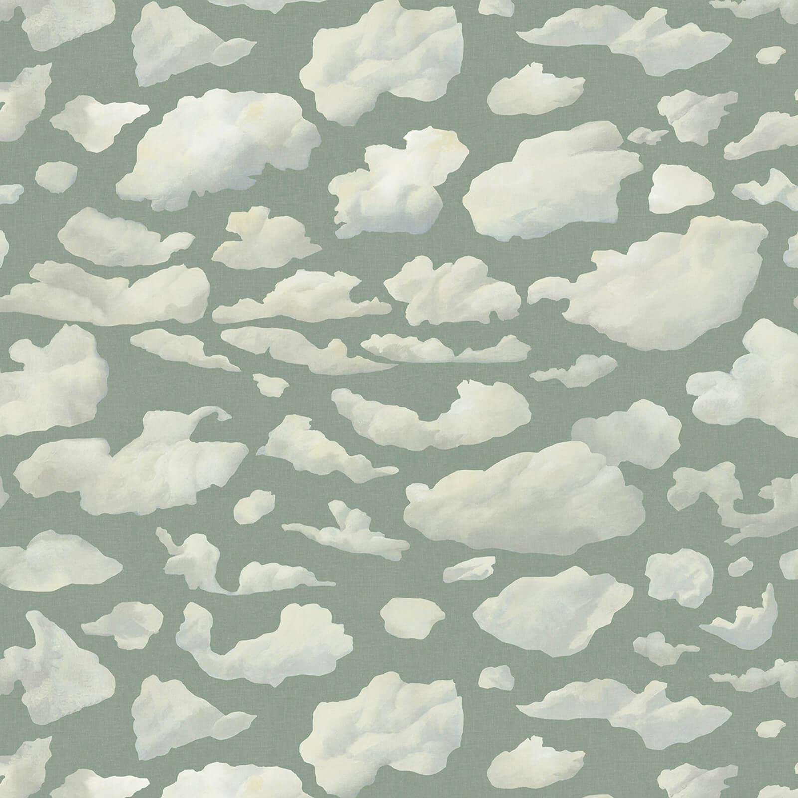 STRATUS Wallpaper - Sage Sample