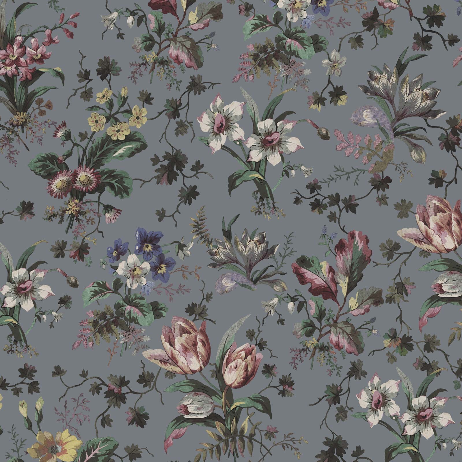 TULIPA Wallpaper - Pewter