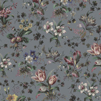 TULIPA Wallpaper - Pewter Sample