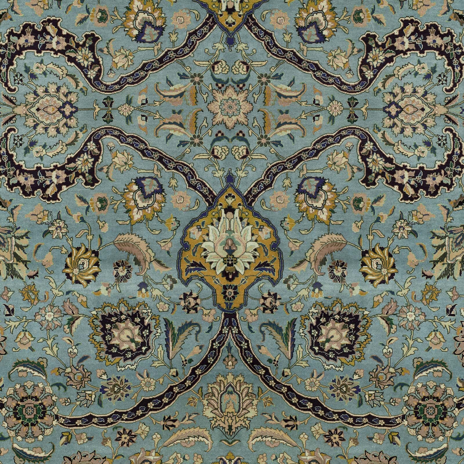 ZANJAN Wallpaper - Sapphire Sample