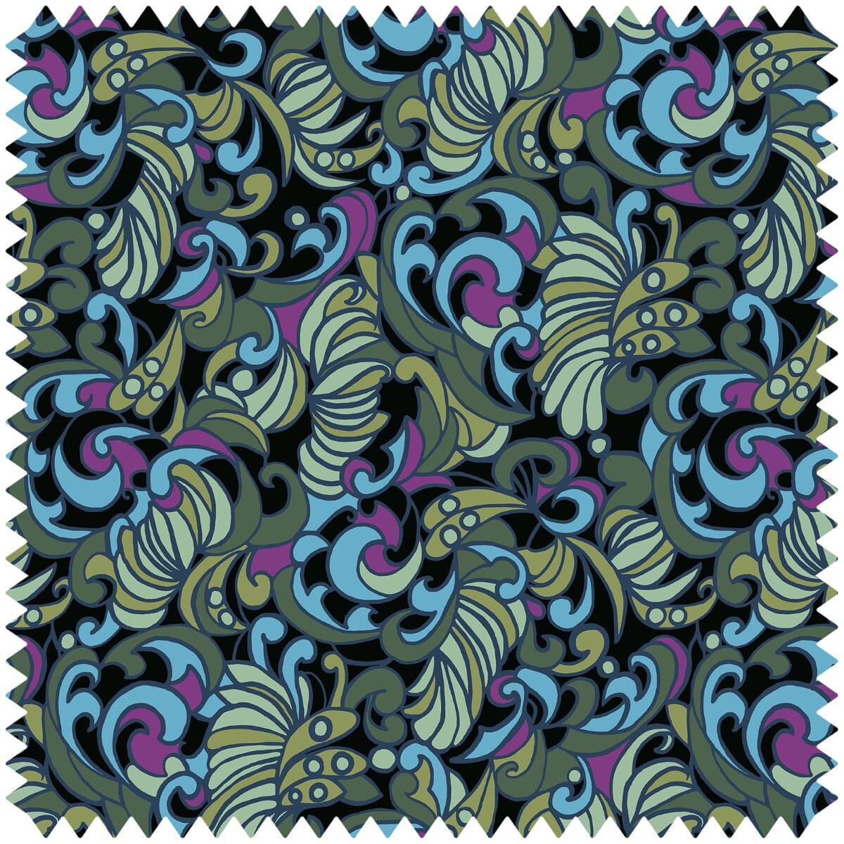 ZENNOR Velvet - Ocean Sample