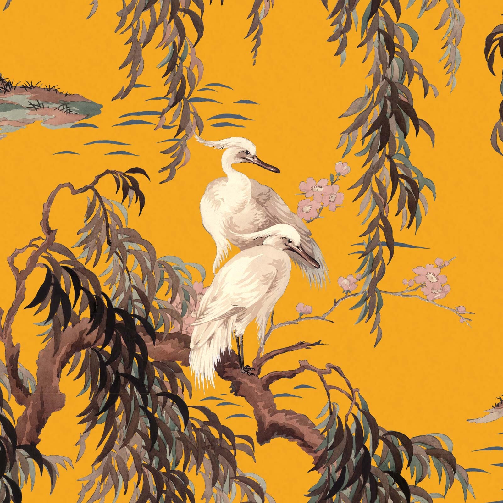 ZEUS Wallpaper - Ochre Sample