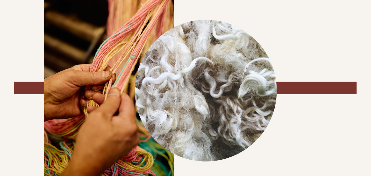 a close up of a yarn