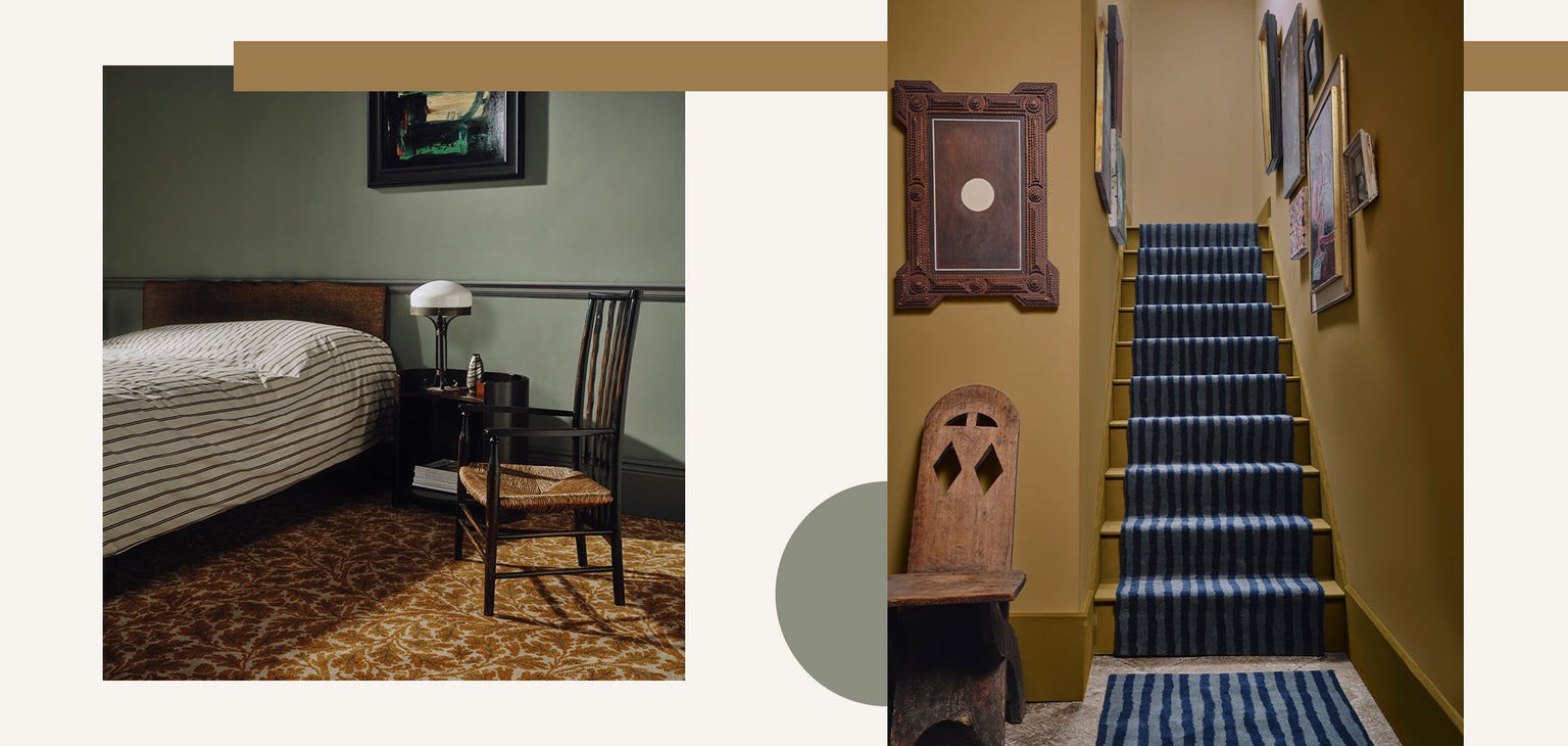 a room with a desk and a chair
