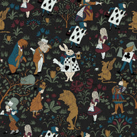 ALICE IN WONDERLAND Wallpaper Sample - Noir