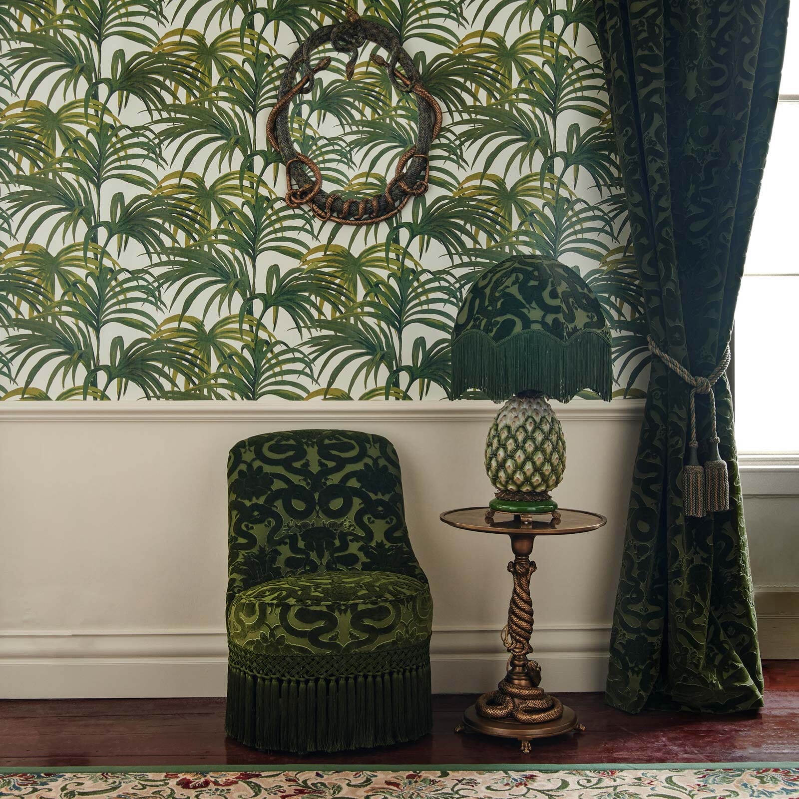 ANACONDA Gascoigne Bedroom Chair - Olive