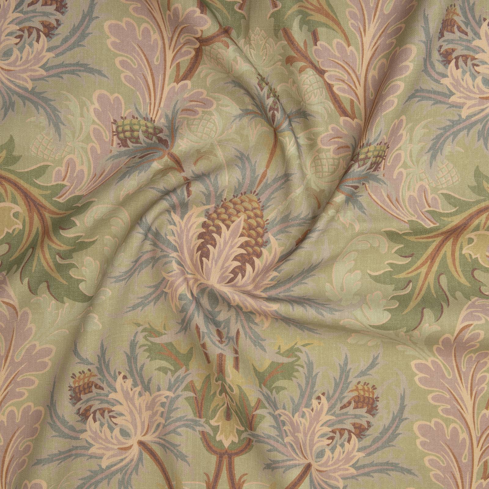 AQUIFOLIA Cotton Linen Curtain - Apple