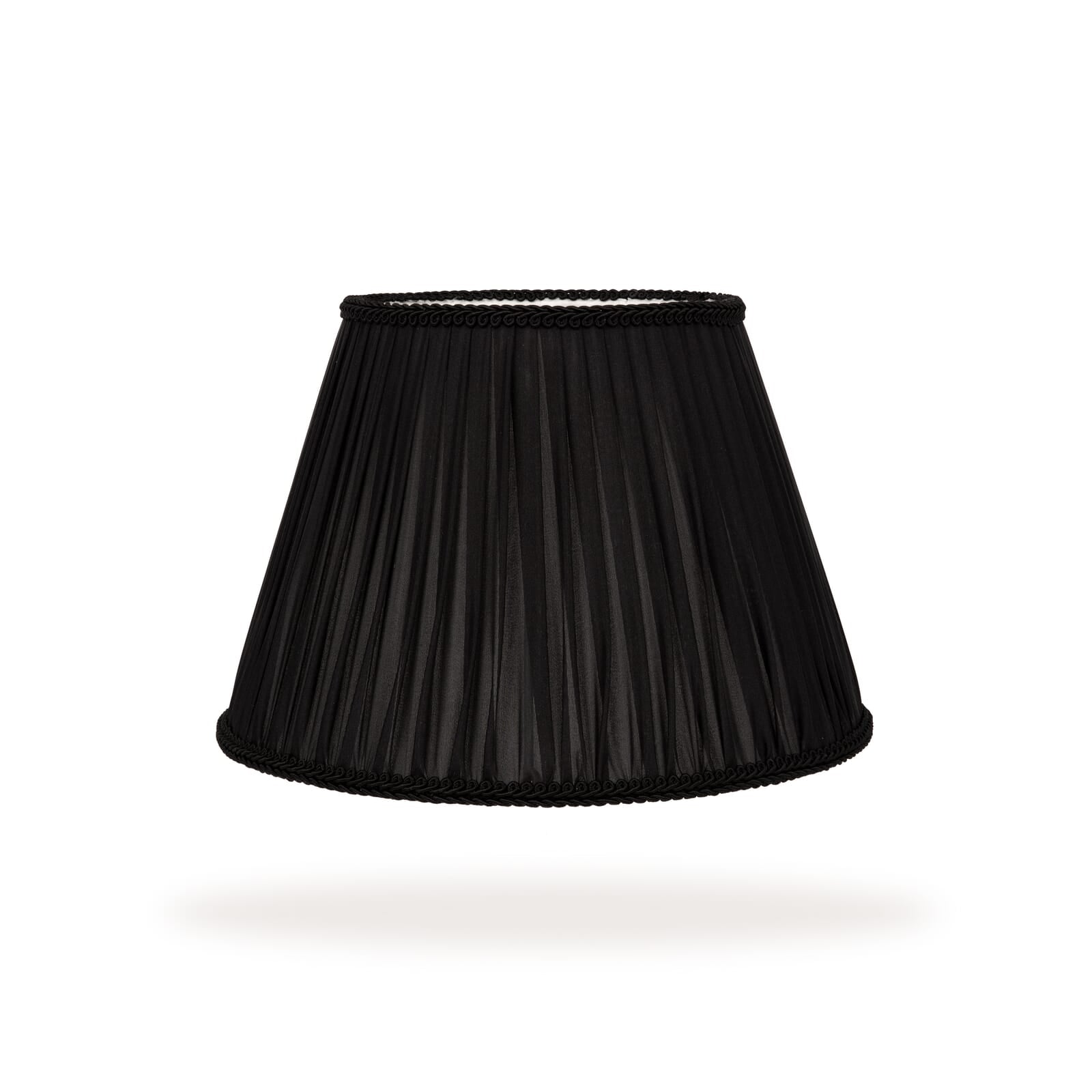 ARCOLA Silk Pleated Lampshade - Noir