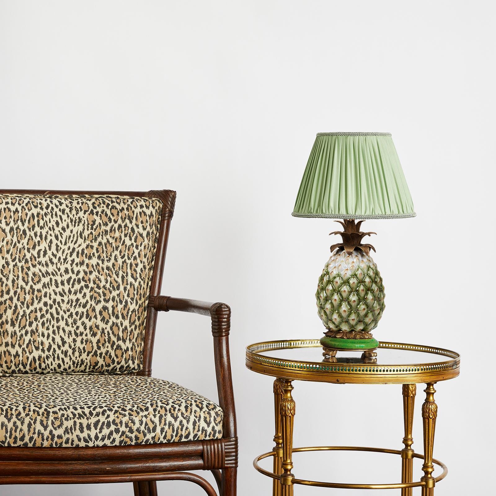 Ananito Pineapple Lampstand Natural House of Hackney Base Finish Green