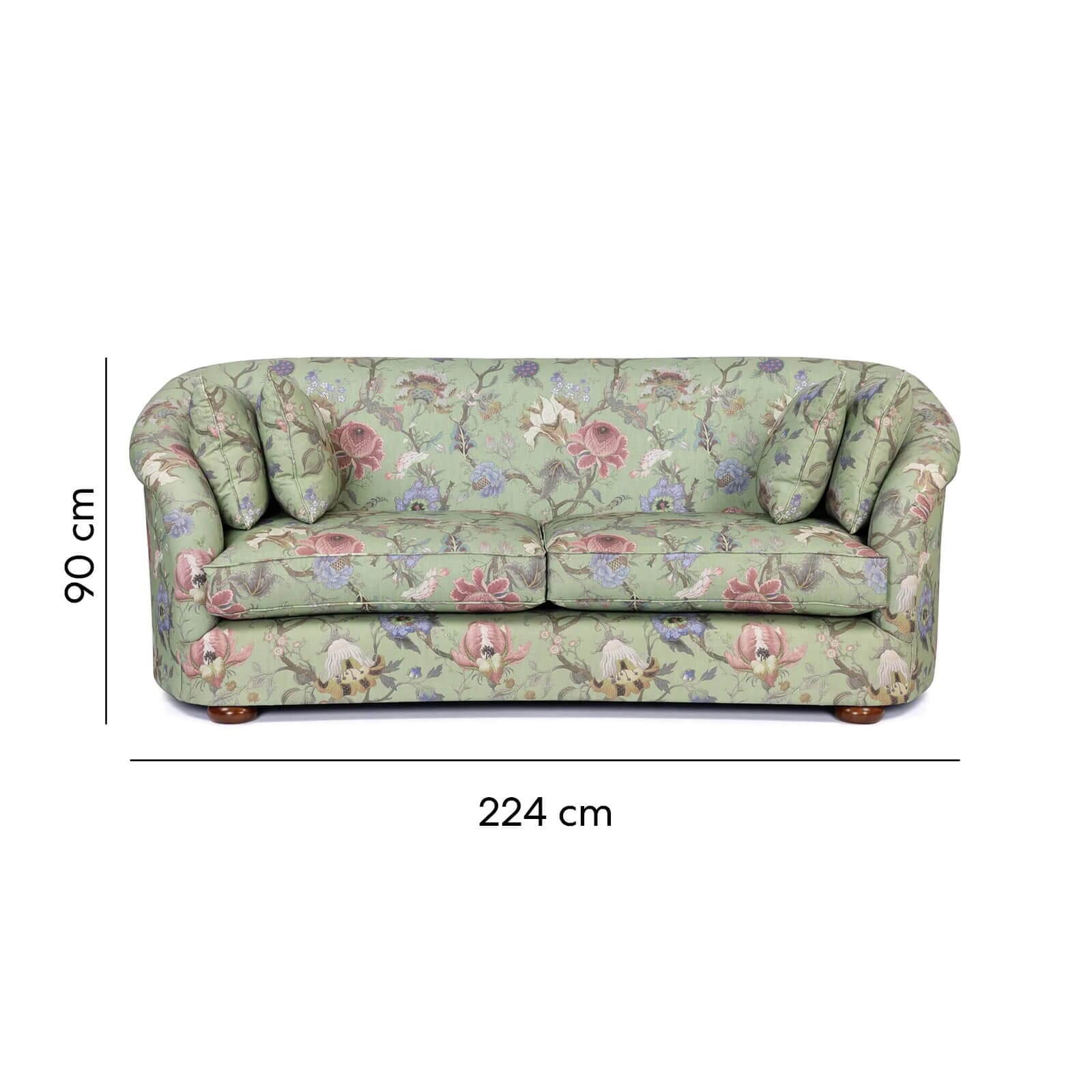 ARTEMIS Cotton Linen Vesper Sofa - Jadeite