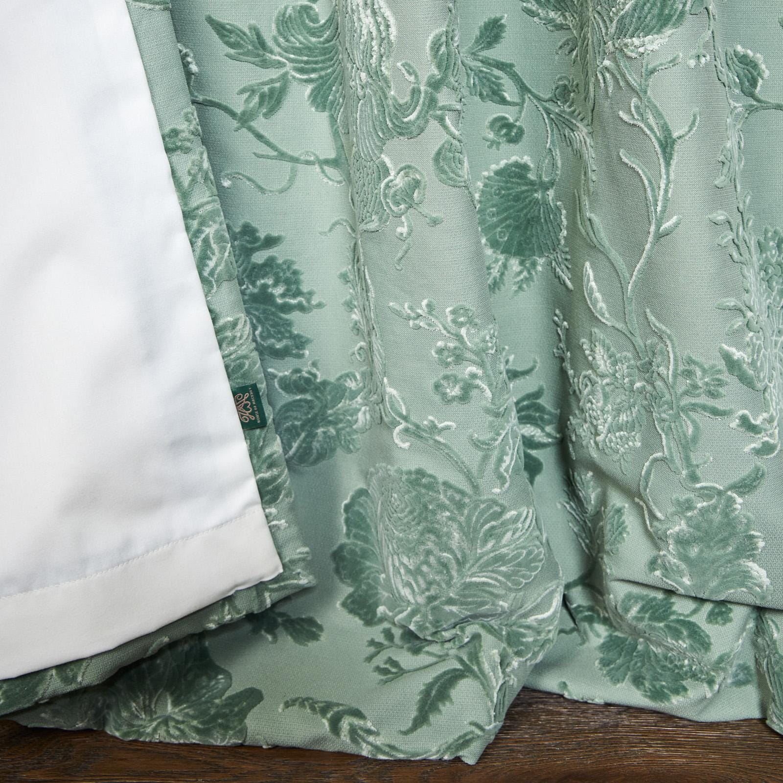 ARTEMIS Velvet Curtain - Eucalyptus