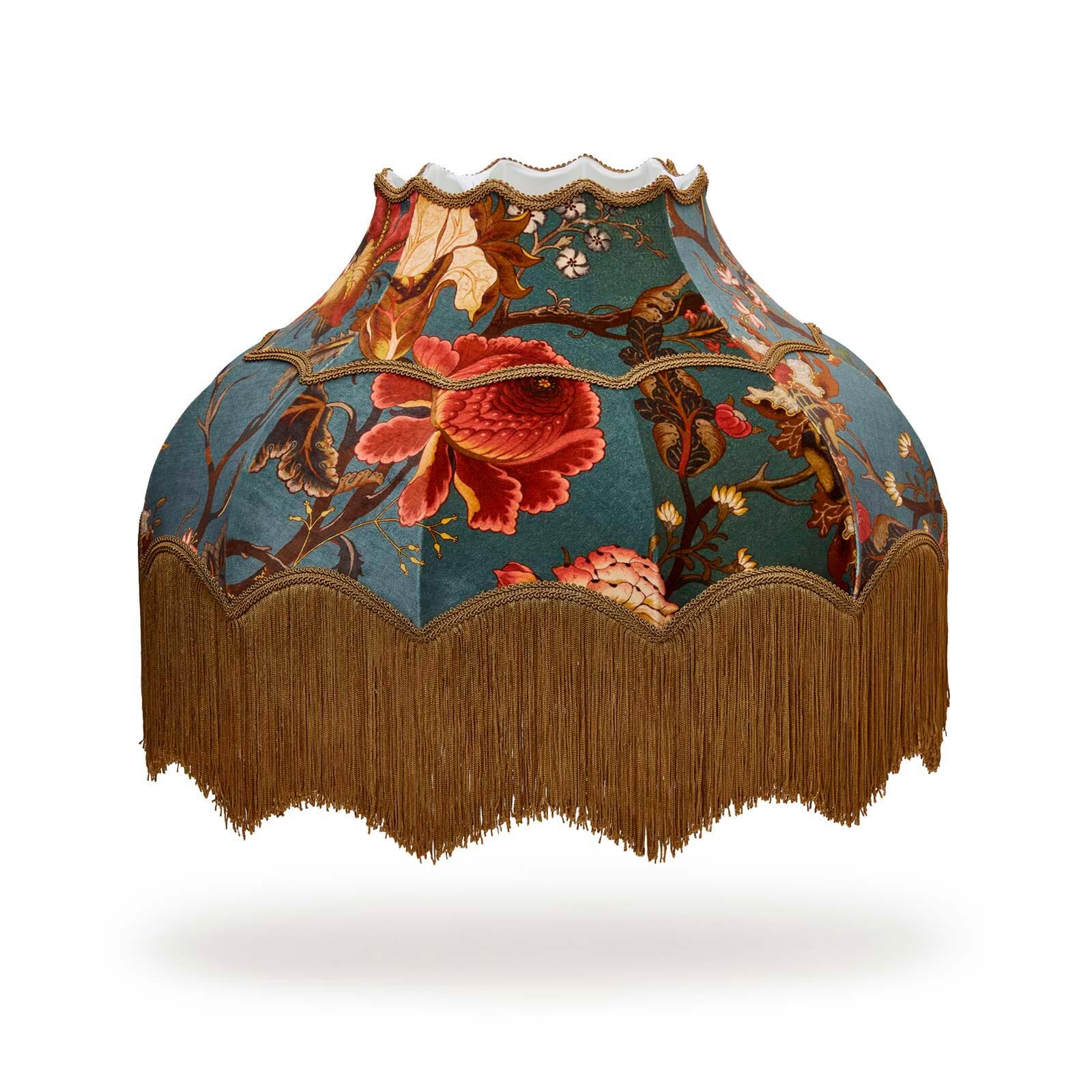 ARTEMIS Velvet Isabella Lampshade - Petrol
