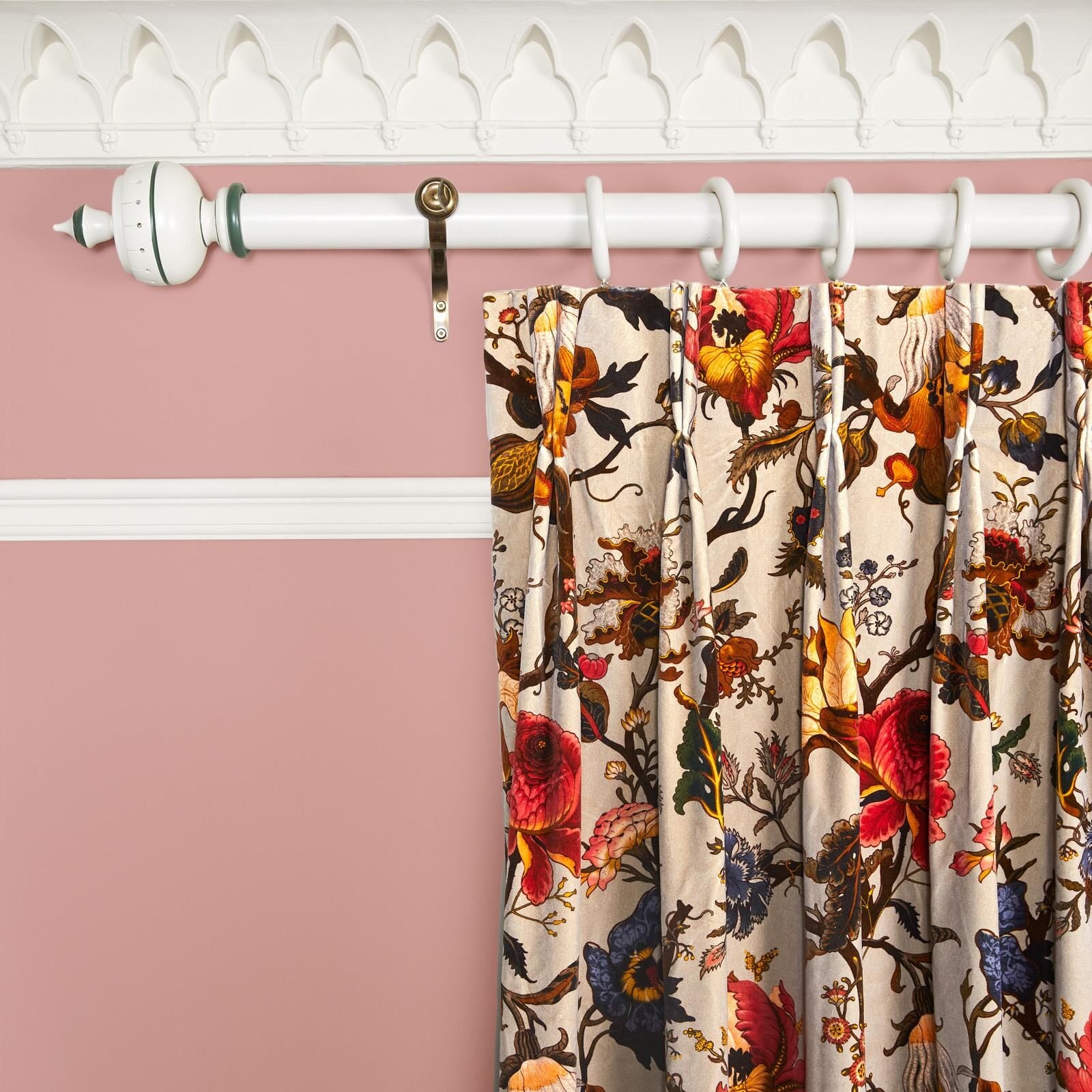 ARTEMIS Velvet Curtain - Dove Grey