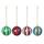 ARTIST'S STRIPE Baubles 4 pack - Multi