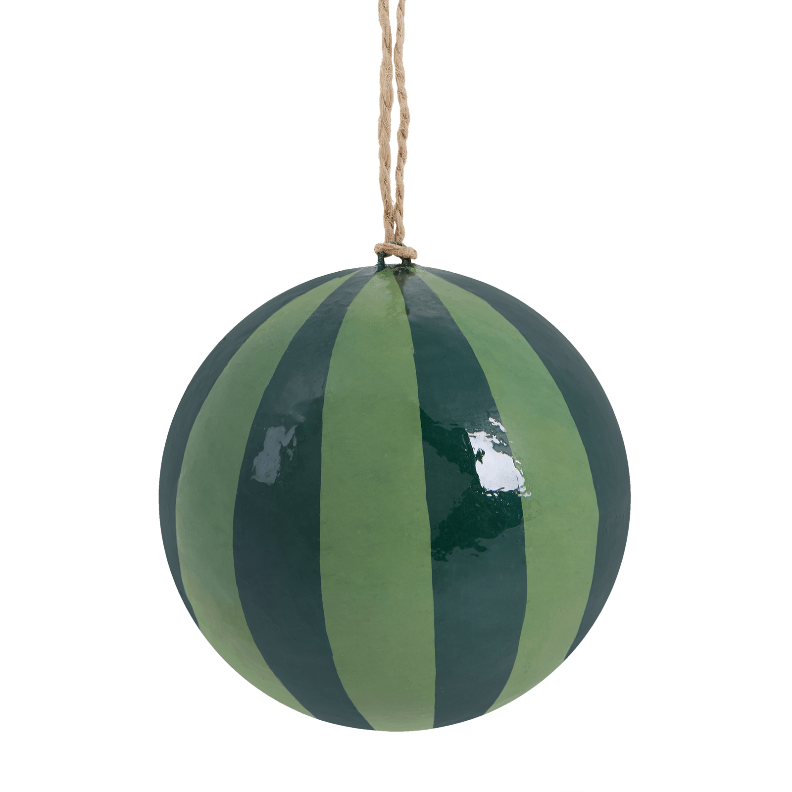 ARTIST'S STRIPE Baubles 4 pack - Green