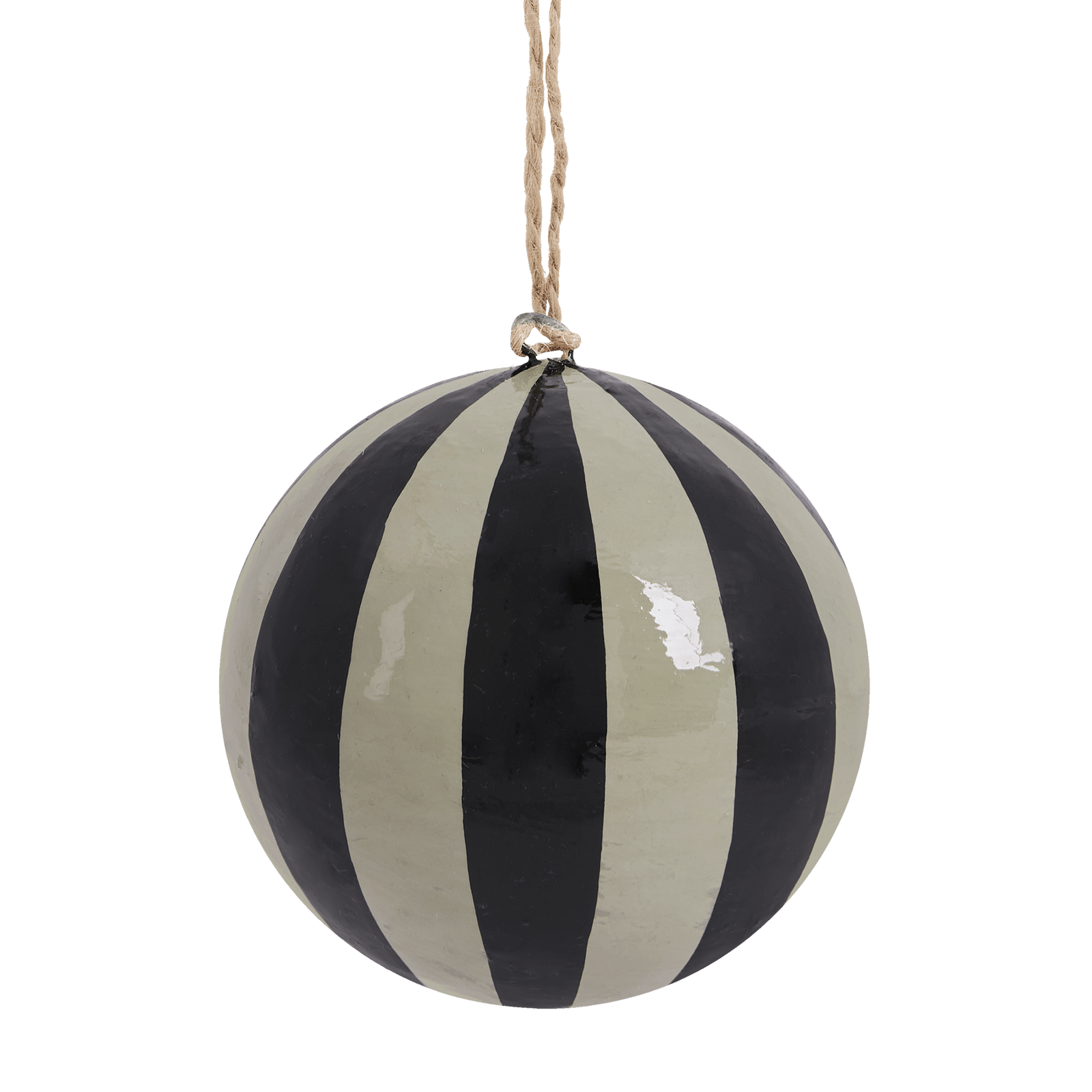 ARTIST'S STRIPE Baubles 4 pack - Black