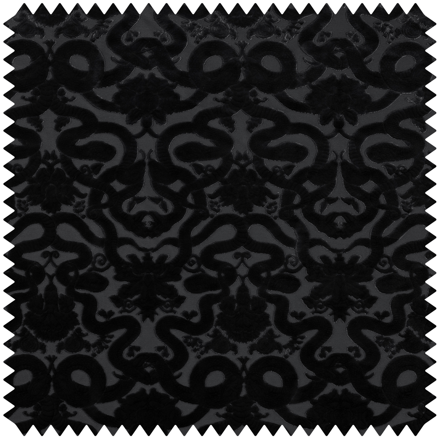 ANACONDA Cut-Velvet - Noir