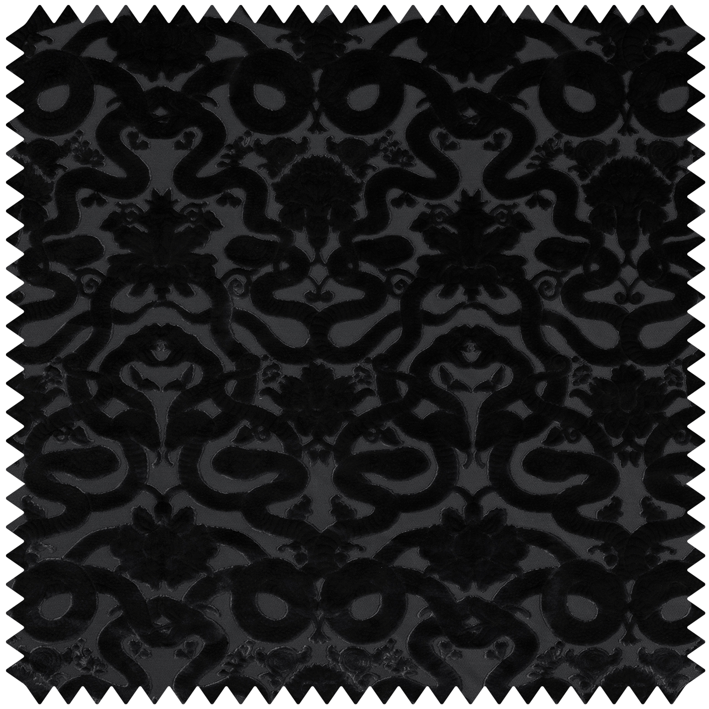 a black and grey patterned fabric