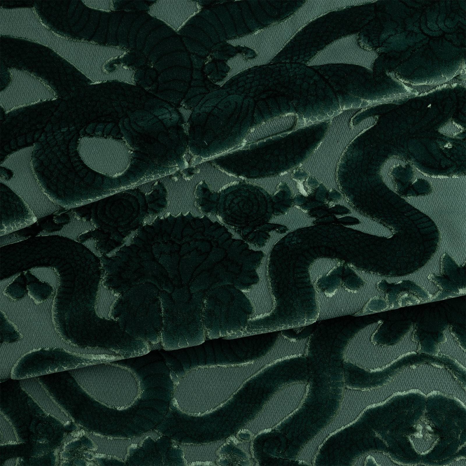 ANACONDA Cut-Velvet - Petrol