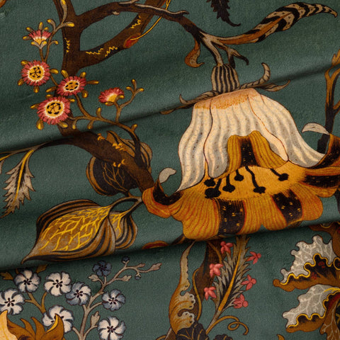 ARTEMIS Velvet Curtain - Petrol secondary image