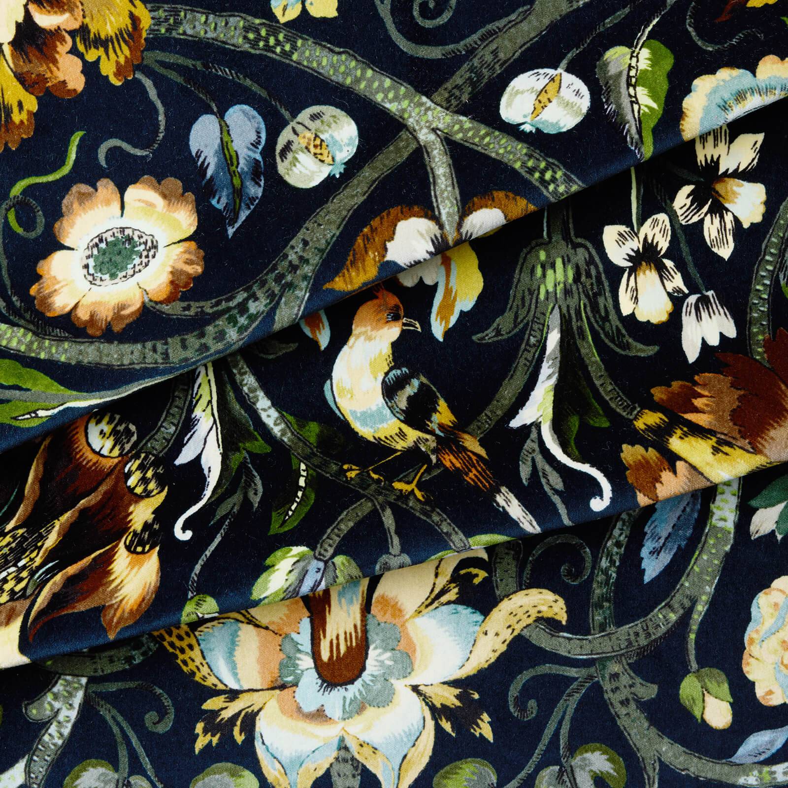 GAIA Velvet Curtain - Midnight
