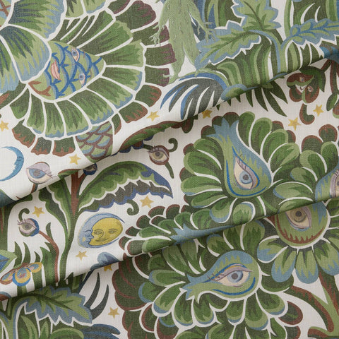 MOON GARDEN Cotton Linen Curtain - Verde secondary image