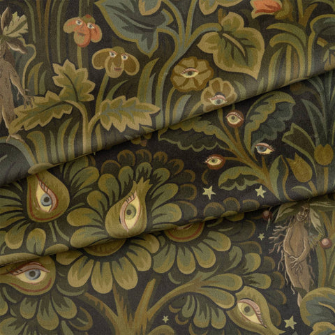 MOON GARDEN Velvet Curtain - Midnight secondary image