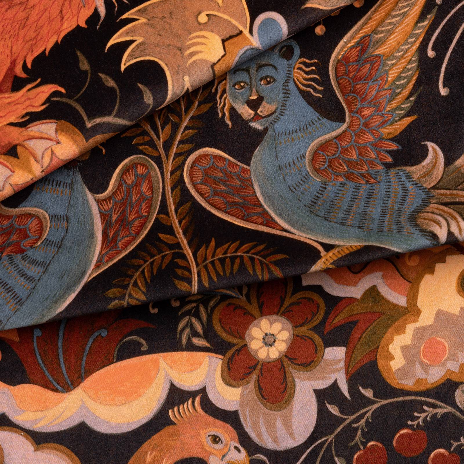 PHANTASIA Velvet Curtain - Selenite Orange