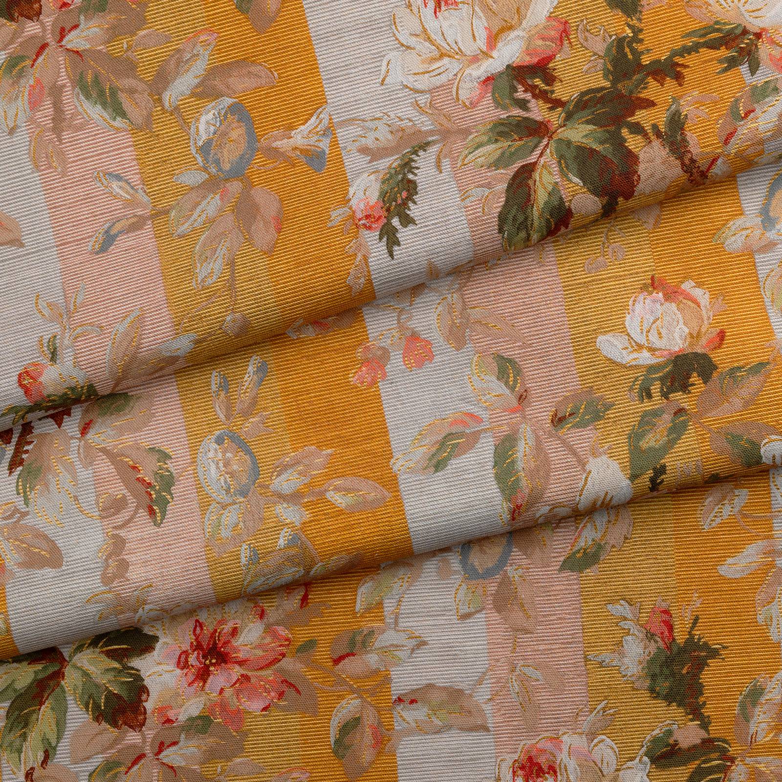 RAINBOW ROSE Cotton Linen - Dusk Stripe