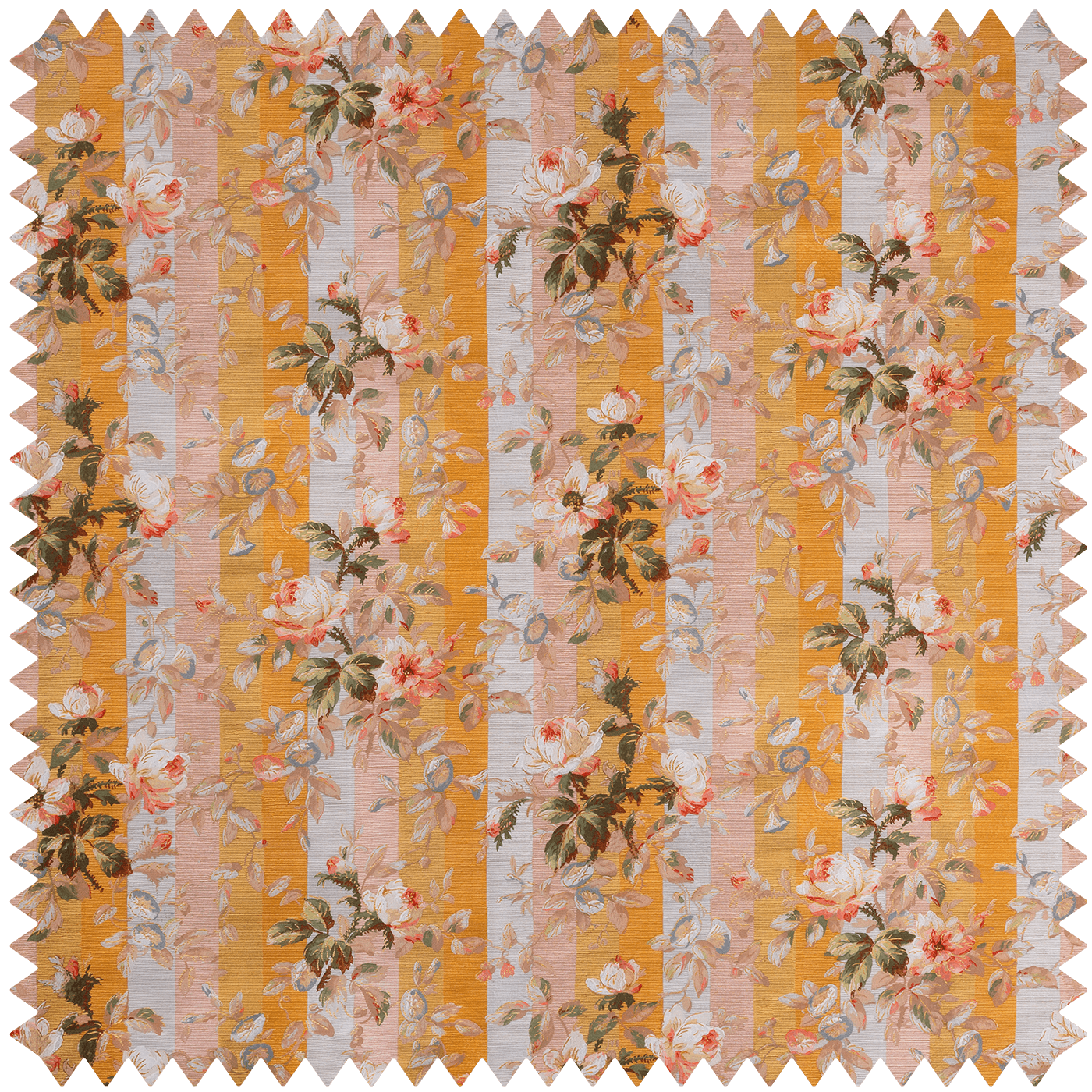 RAINBOW ROSE Cotton Linen - Dusk Stripe