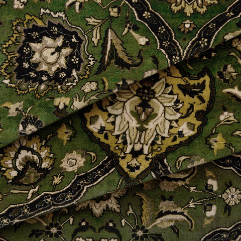 ZANJAN Velvet Curtain - Juniper Green secondary image