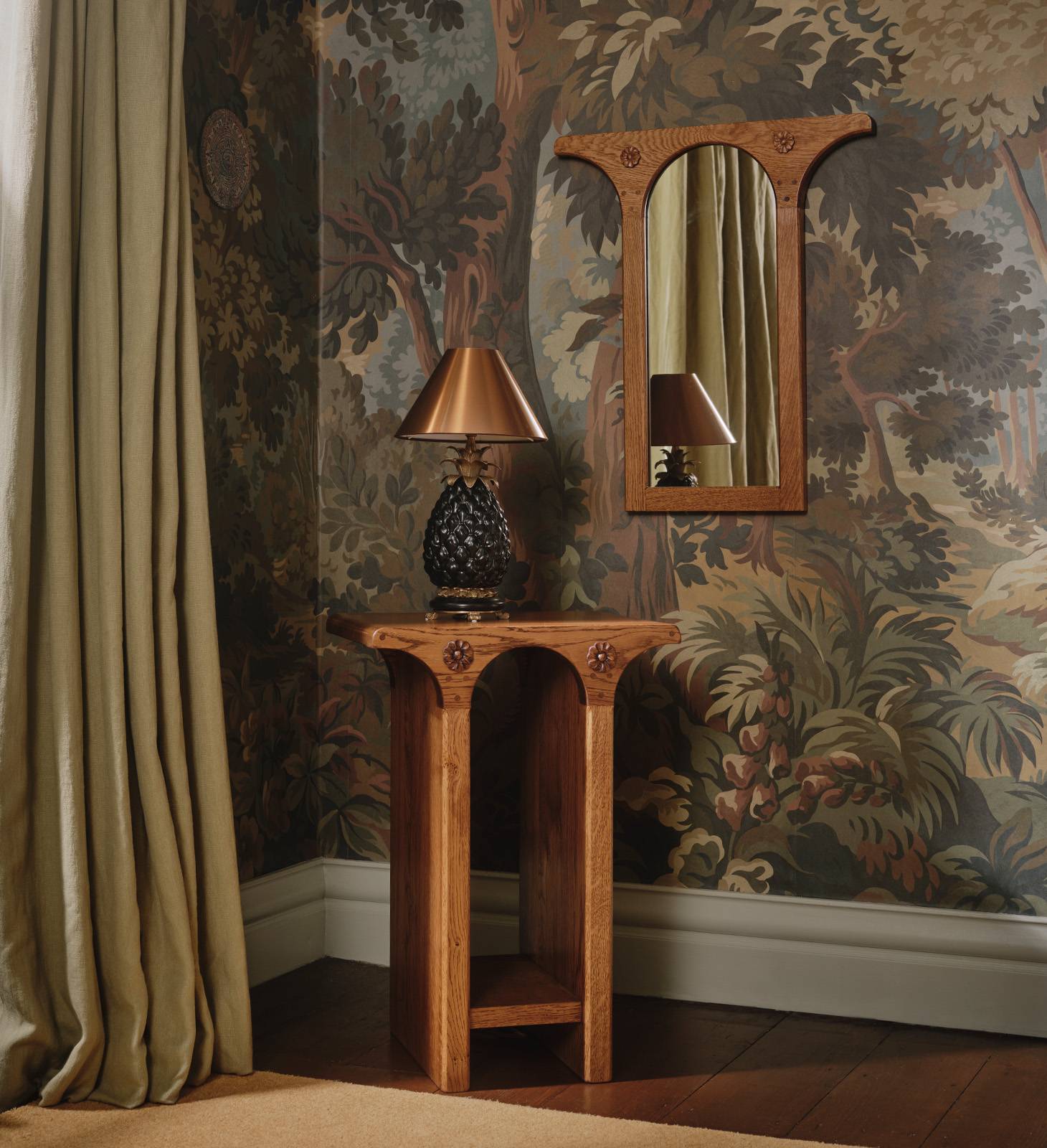 BRUNEL Single Mirror - Oak