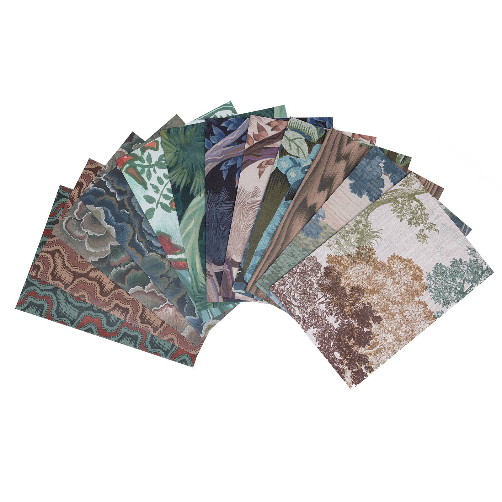 a fanned out carpet samples