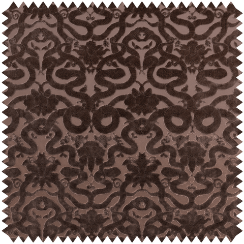 ANACONDA Velvet-Jacquard - Cocoa Sample